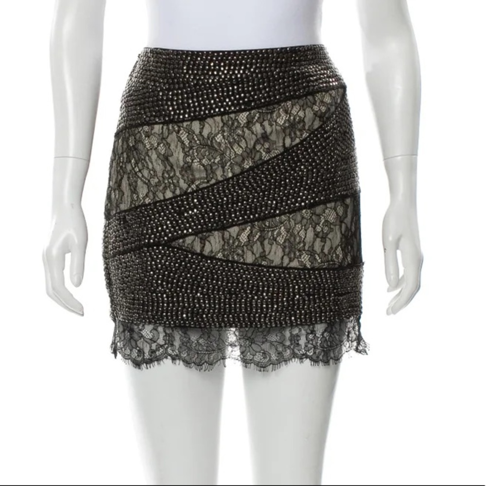 HAUTE HIPPIE
Embellished Mini Skirt